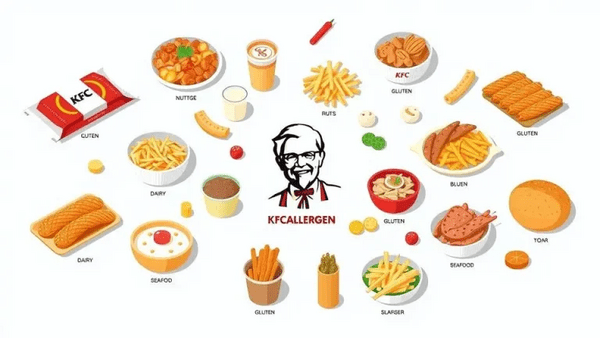 KFC Allergen Chart