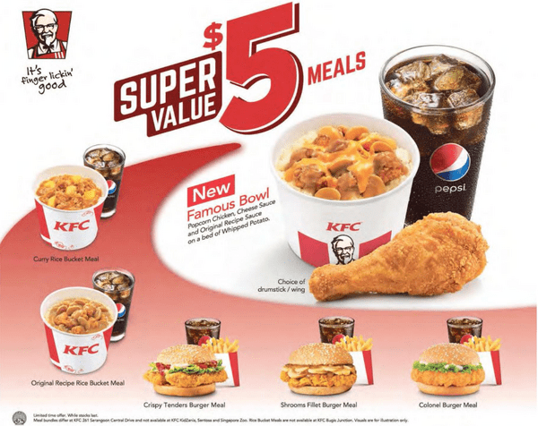 KFC's $5 Meal Deals